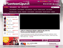 Tablet Screenshot of lontoonliput.fi